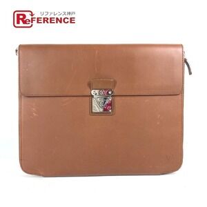 Louis Vuitton Nomade Honore Pouch Document Case Clutch Bag Brown